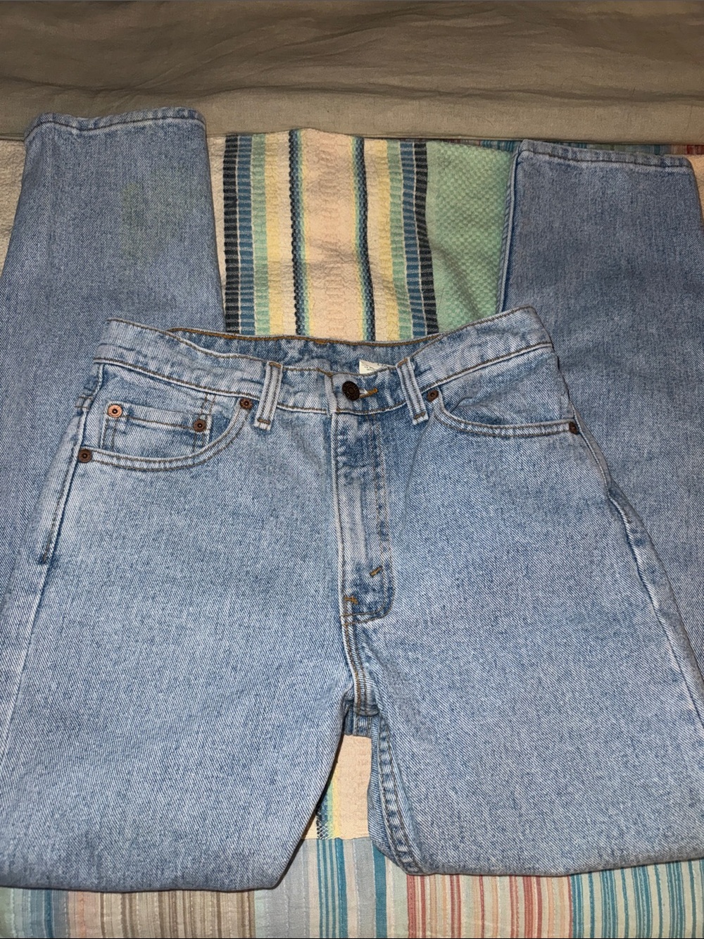 Levi's 1993 Women’s Light Wash 505 Straight Jeans - Classic Blue Denim
